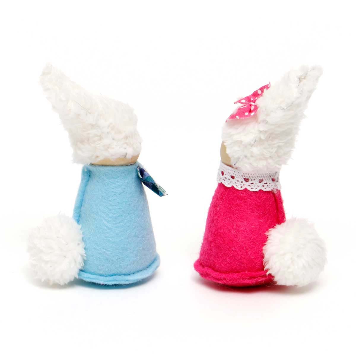 b70 BUNNY KID 2 ASSORTED 2IN X 2.5IN X 4.5IN BLUE/PINK - Click Image to Close