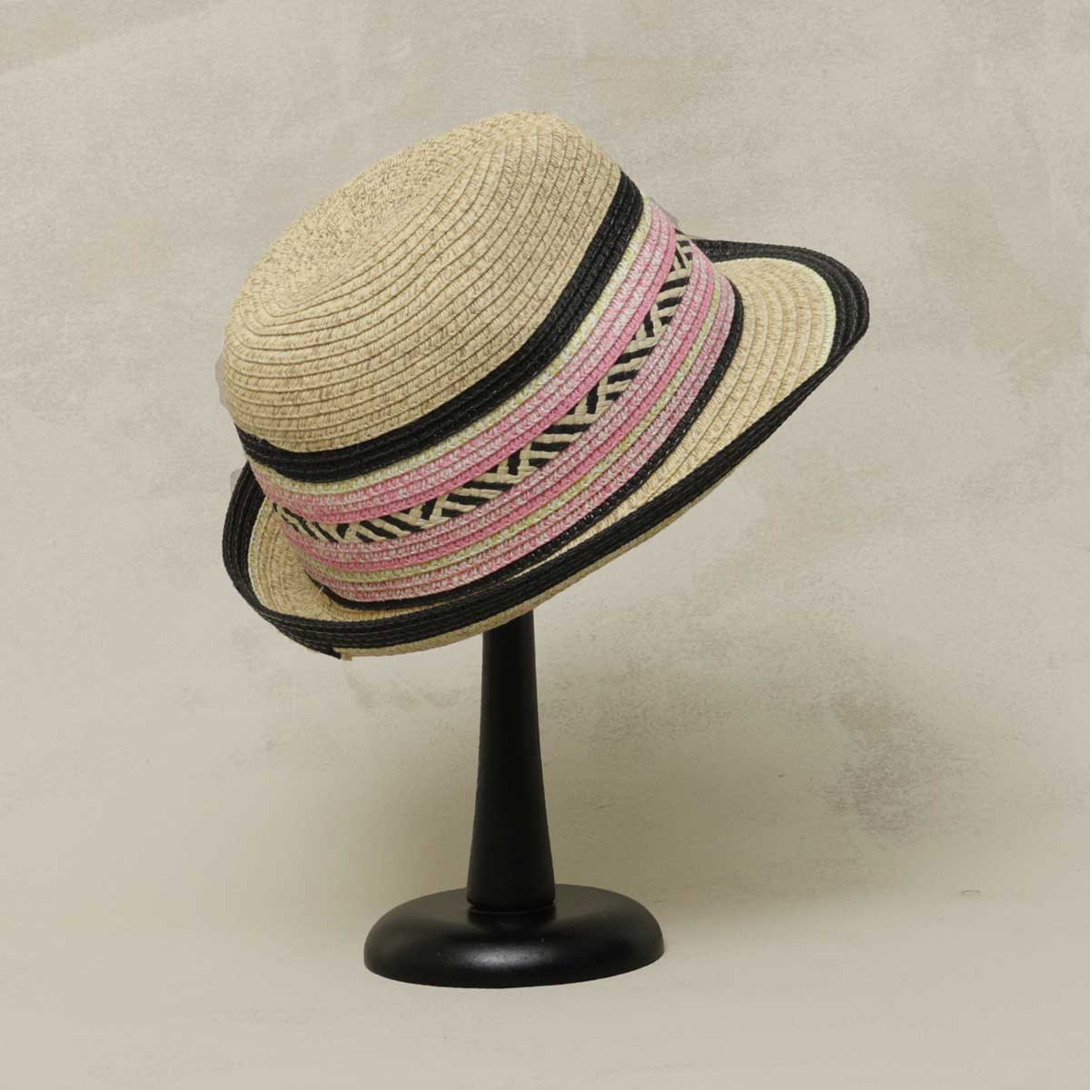 b70 HAT HAVANA BEIGE 22IN/2IN BRIM WITH DECO BAND