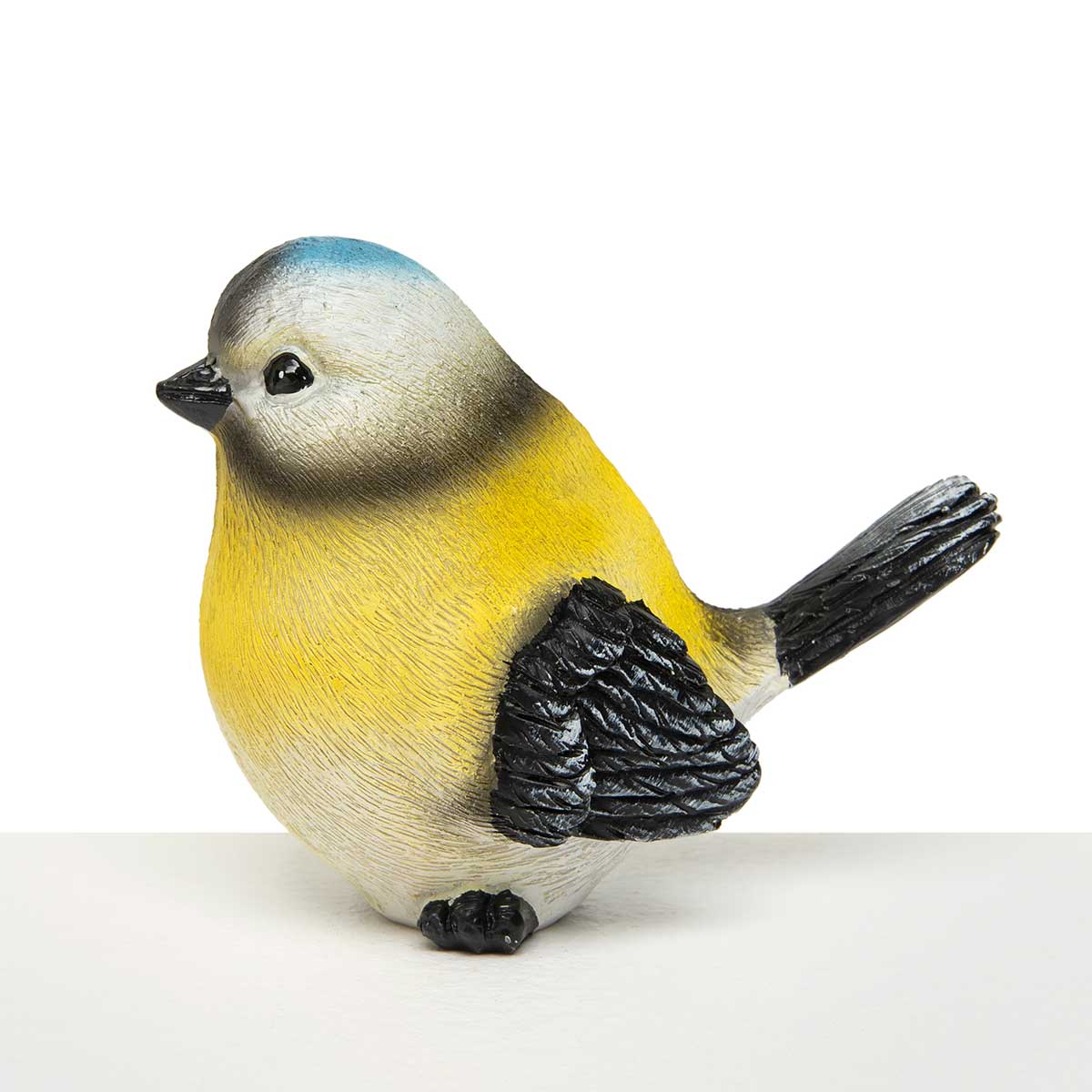 BIRD YELLOW/BLUE/BLACK 3.75IN X 2IN X 2.75IN RESIN - Click Image to Close