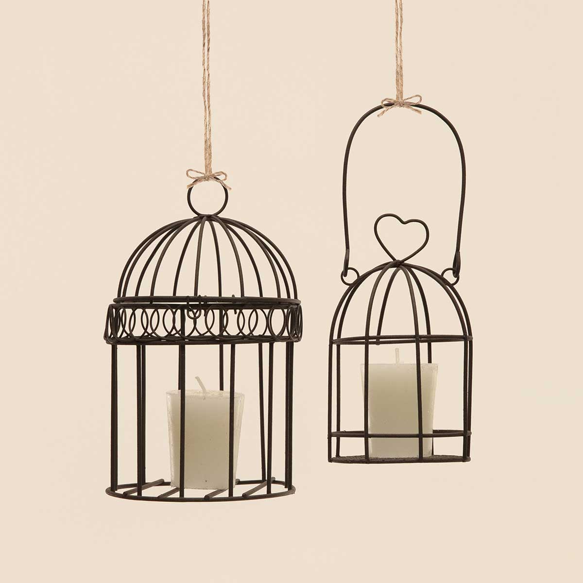 BIRD CAGE BROWN 4IN X 6.5IN BROWN METAL WITH TOP OPENING