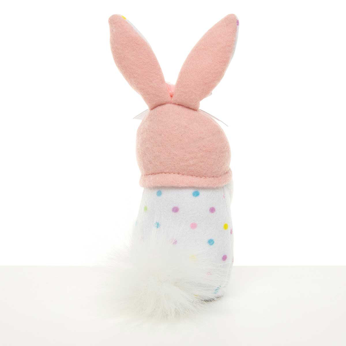 b70 GNOME PINDOT BUNNY SMALL 2.5IN X 4IN X 6.5IN WHITE/PINK - Click Image to Close