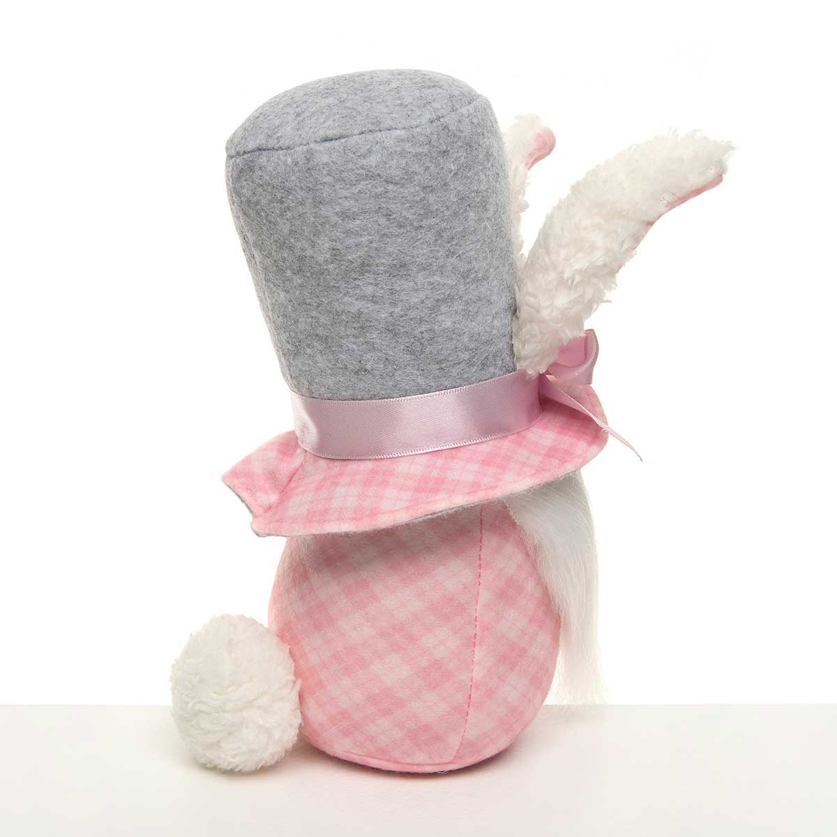 b70 GNOME BUNNY FACE 4IN X 8IN PINK/WHITE/GREY - Click Image to Close