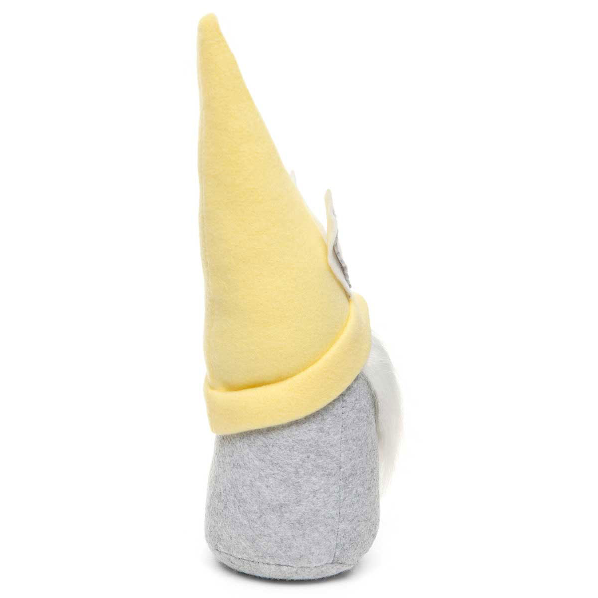 b70 GNOME BUNNY HAT YELLOW 3.5IN X 12IN GREY