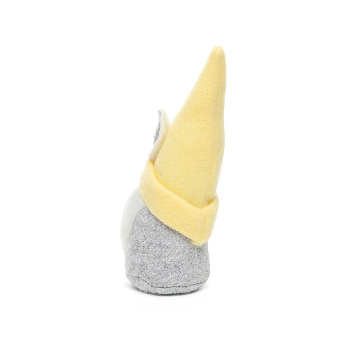 b70 GNOME BUNNY HAT YELLOW 2IN X 6IN GREY