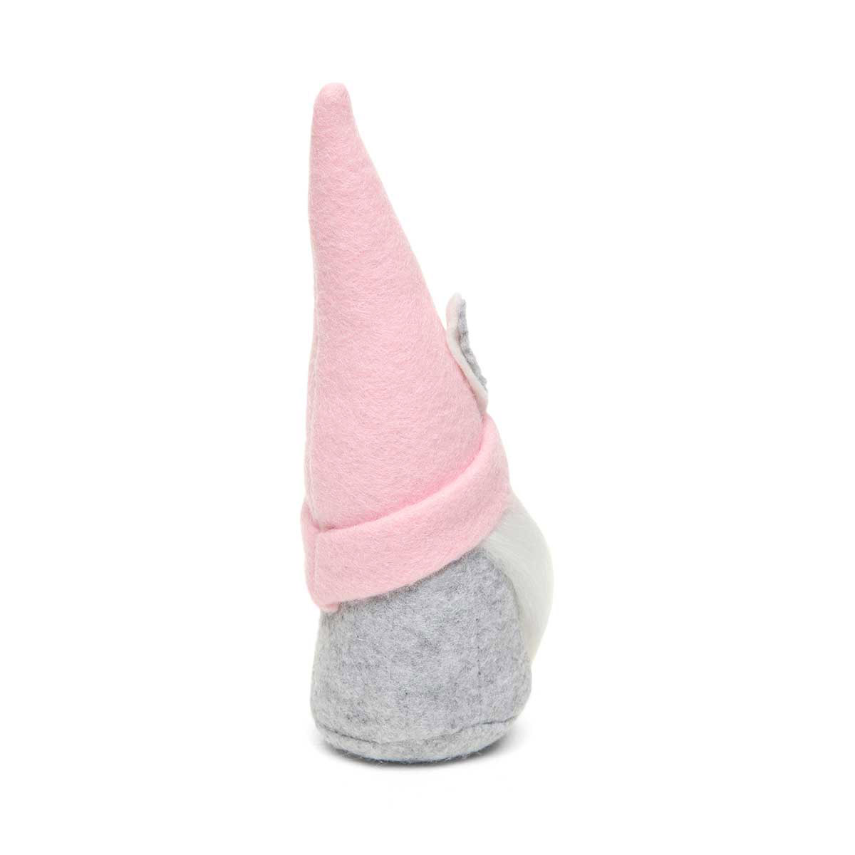 b70 GNOME BUNNY HAT PINK SMALL 2IN X 6IN GREY