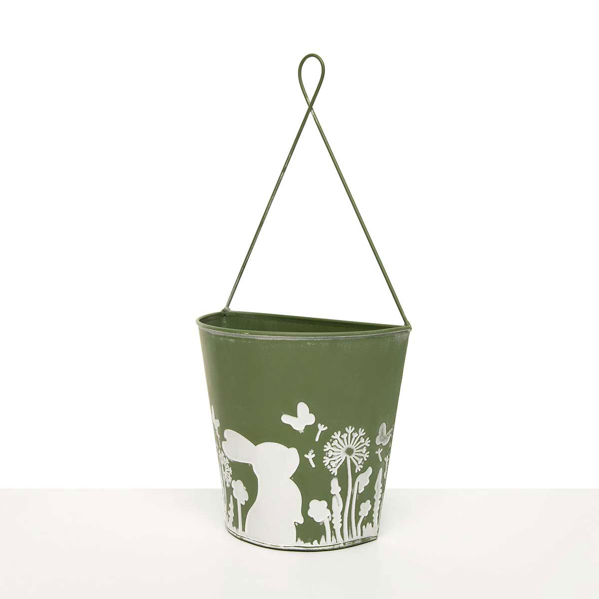 WALL PLANTER RABBIT MOTIF SMALL 6.75IN X 4.75IN X 14.25IN - Click Image to Close