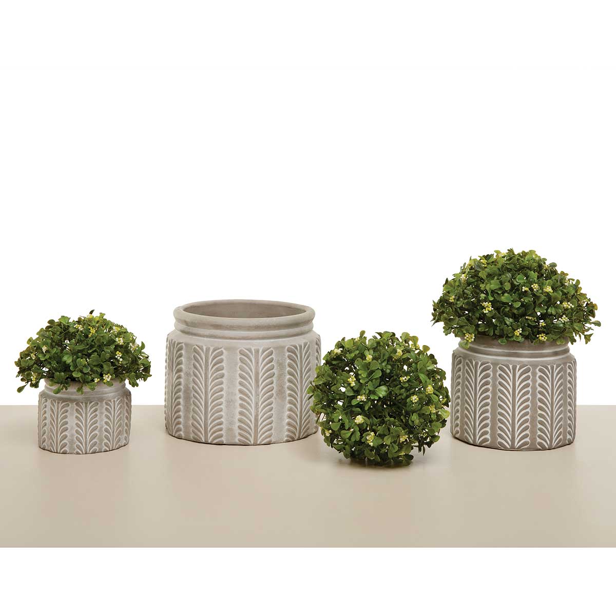 DOME BOXWOOD WITH BERRIES LARGE 6.5IN X 3IN GREEN/WHITE