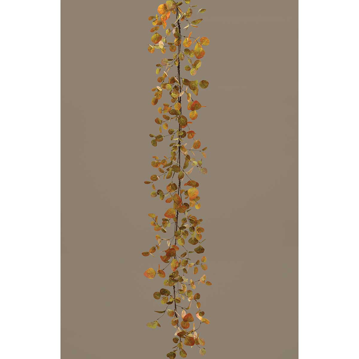 GARLAND NEW ENGLAND EUCALYPTUS 10IN X 6FT ORANGE/GREEN POLY - Click Image to Close