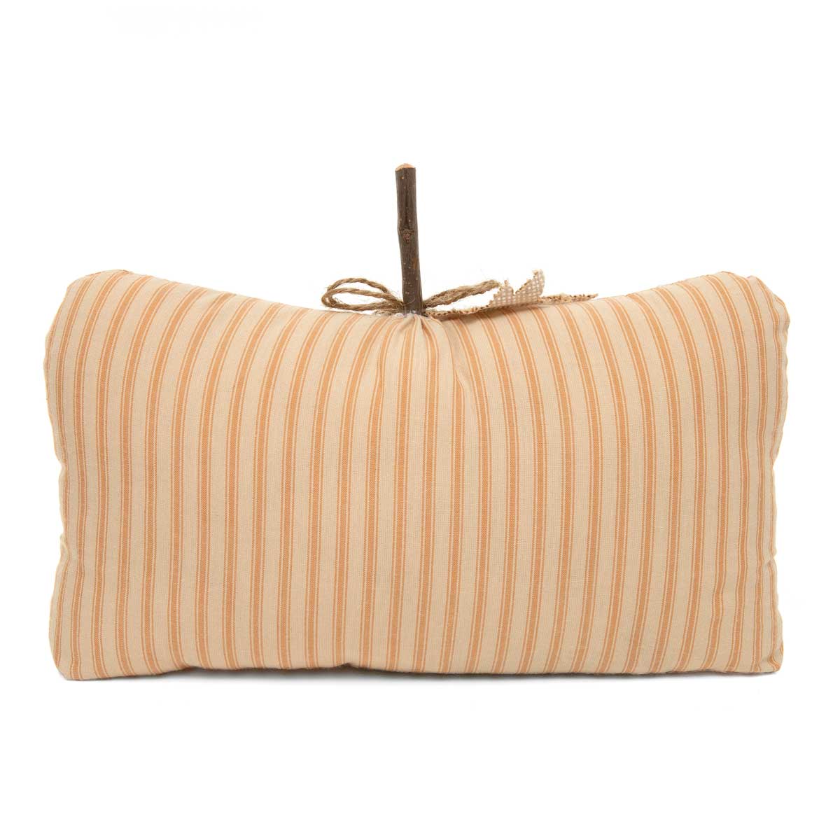 PILLOW PUMPKIN FACE LARGE 12.5IN X 4.25IN X 6.5IN ORANGE/BEIGE - Click Image to Close