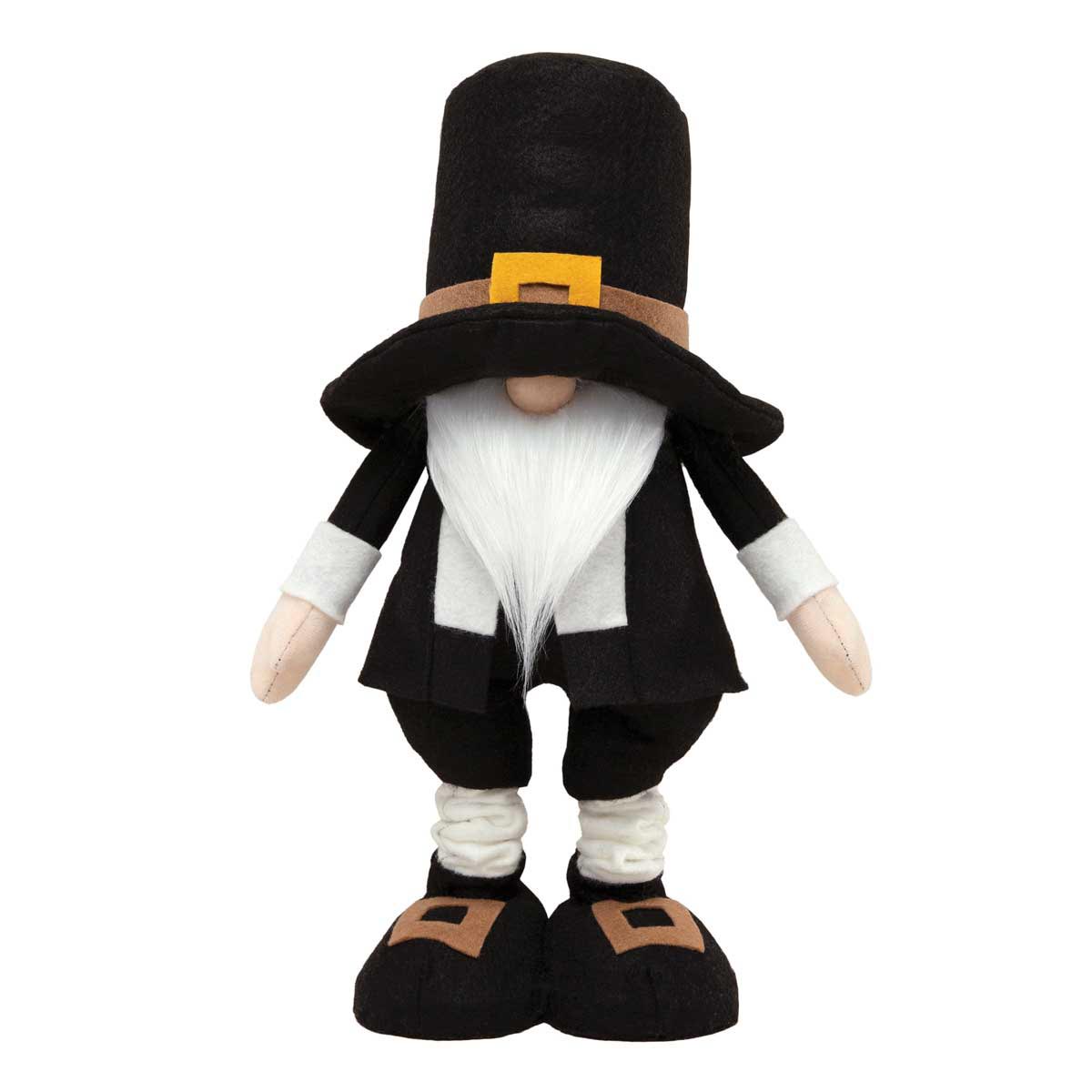 b50 GNOME PILGRIM EXPANDABLE 7IN X 4IN X 14.5IN-23IN BLACK/WHITE - Click Image to Close