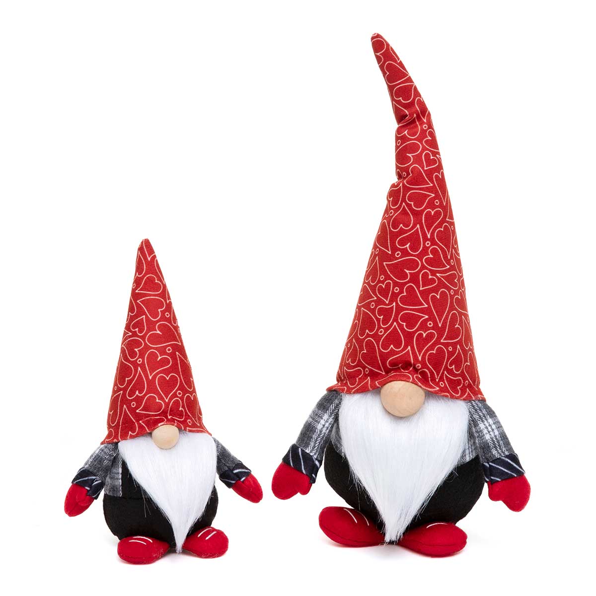 b70 GNOME ROMEO HEART HAT SMAL 4.25IN X 3.25IN X 7.5IN RED/BLACK - Click Image to Close