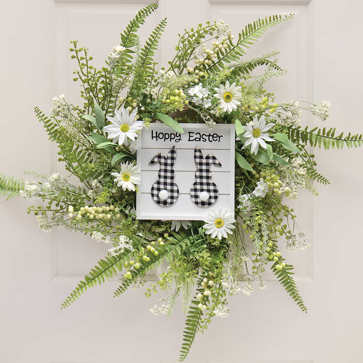 !Marguerite Daisy Mini Wreath 19" (INNER RING 7")