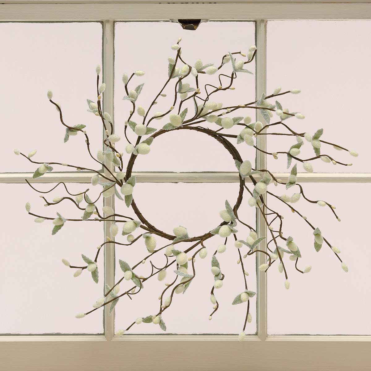 WREATH PUSSY WILLOW 18IN (INNER RING 6.5IN)