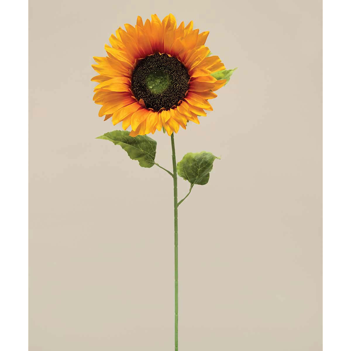 STEM KANSAS SUNFLOWER 7.5IN X 29IN YELLOW/GREEN POLYESTER/SILK - Click Image to Close