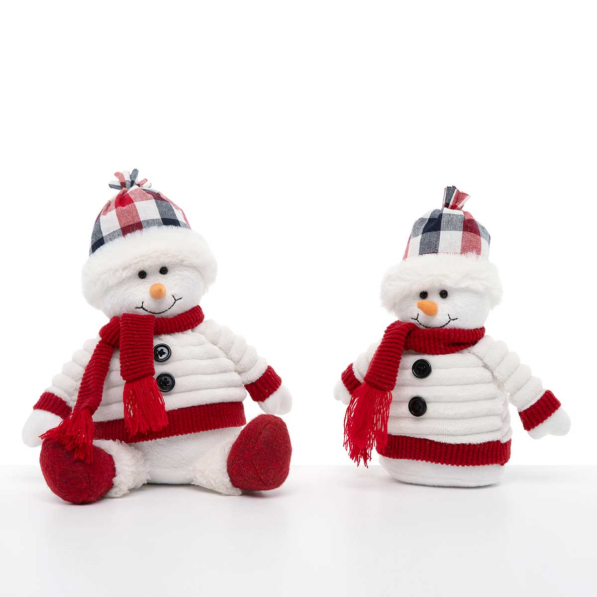 SNOWMAN WITH JACKET AND FEET 6IN X 10IN WHITE/RED - Click Image to Close