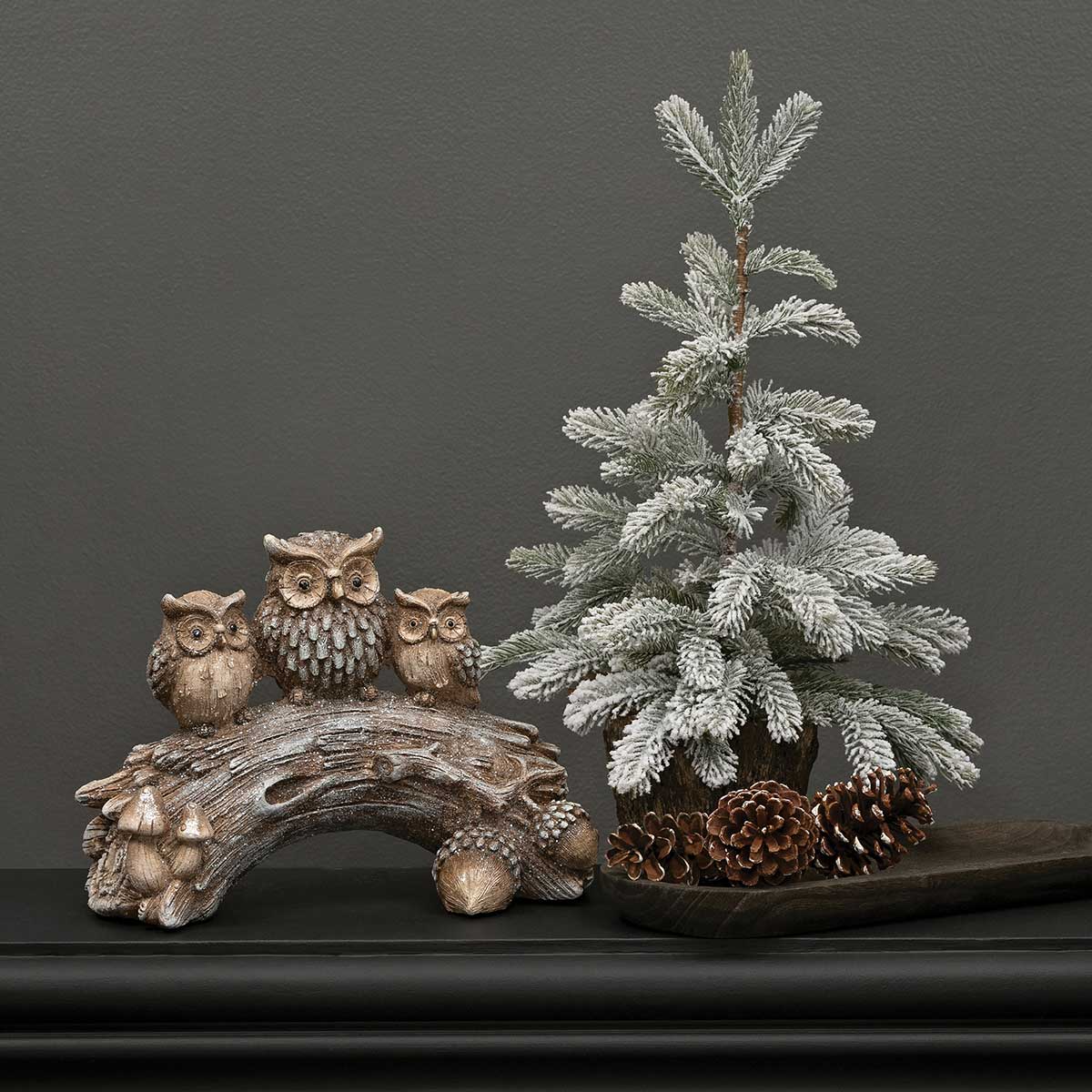 THE WIZZY SISTERS TRACEY, CHRISTINE & DEANNA RESIN OWL TRIO - Click Image to Close