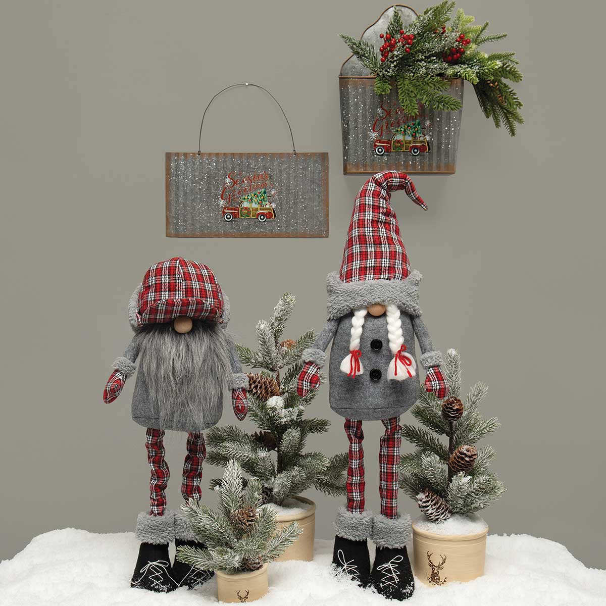b50 GNOME PLAID EXPANDABLE 2 ASSORTED 6.5INX4INX12-19IN/23-30IN - Click Image to Close
