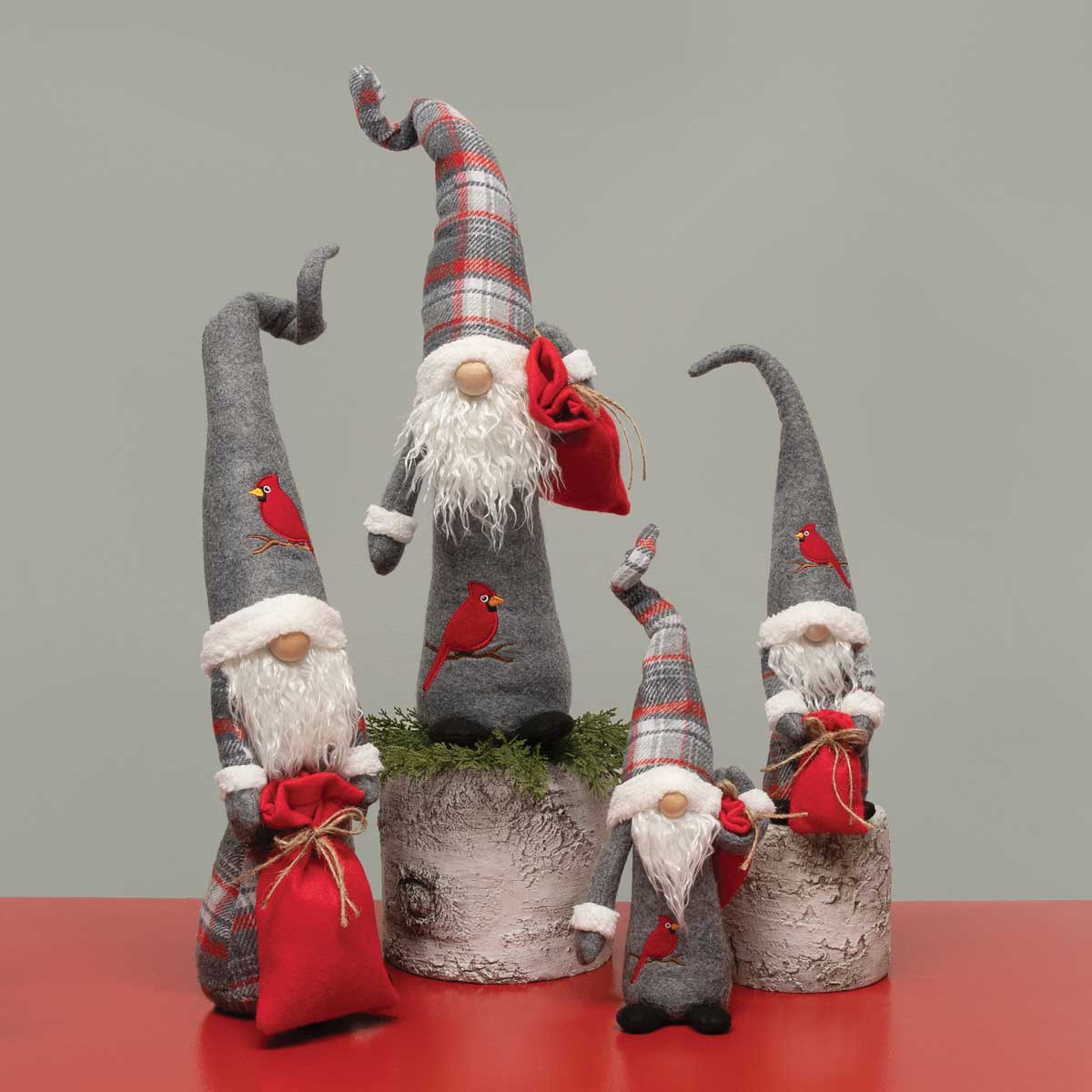 b50 GNOME CARDINAL 2 ASSORTED SMALL 3IN X 3.5IN X 16IN POLYESTER - Click Image to Close