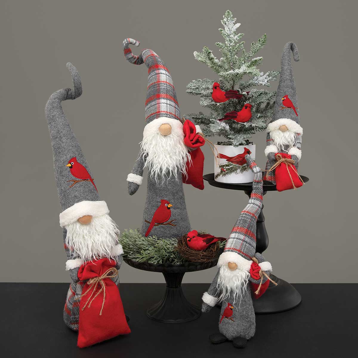 b50 GNOME CARDINAL 2 ASSORTED SMALL 3IN X 3.5IN X 16IN POLYESTER - Click Image to Close