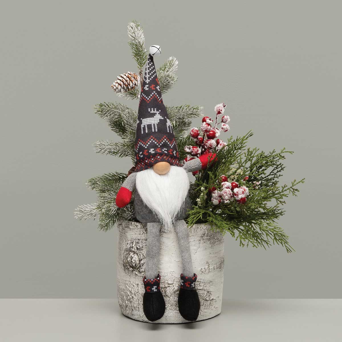 b50 GNOME SVEN DEER WITH FLOPPY LEGS 5IN X3.5IN X 17IN POLYESTER - Click Image to Close