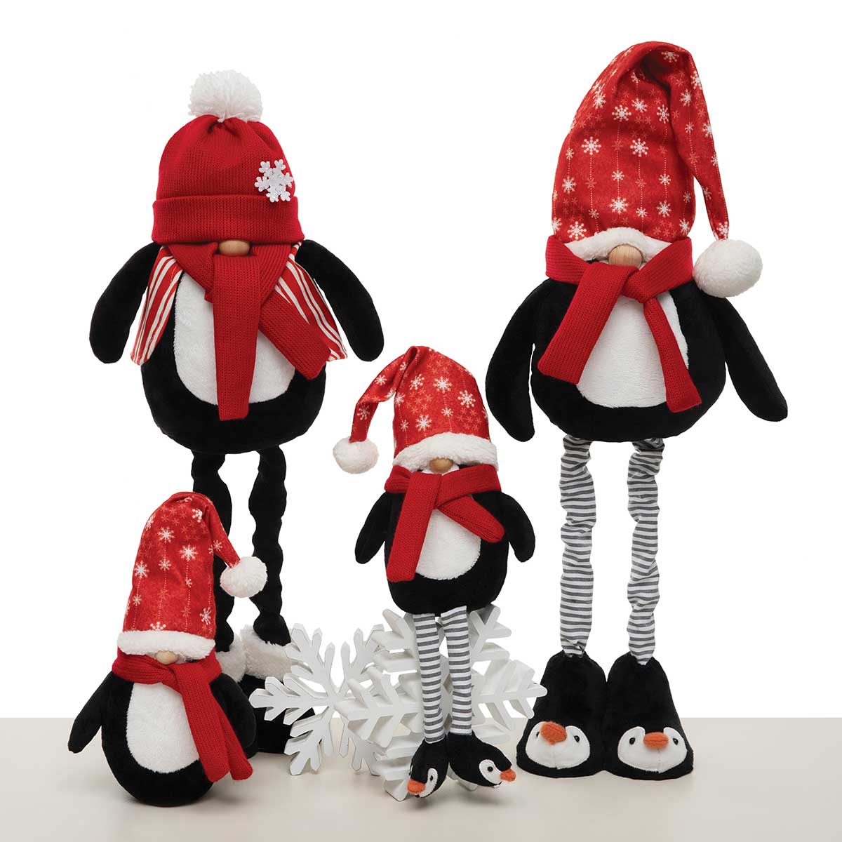 b50 GNOME PENGUIN WITH FLOPPY LEGS 6IN X 3.5IN X 20IN POLYESTER - Click Image to Close