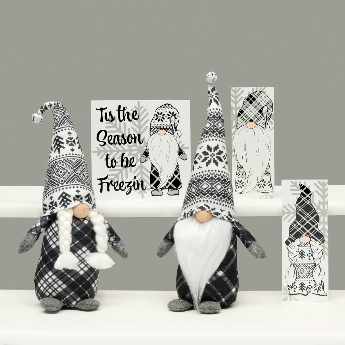b50 GNOME DANISH COUPLE 2 ASSORTED 6.5IN X 4.5IN X15IN POLYESTER - Click Image to Close