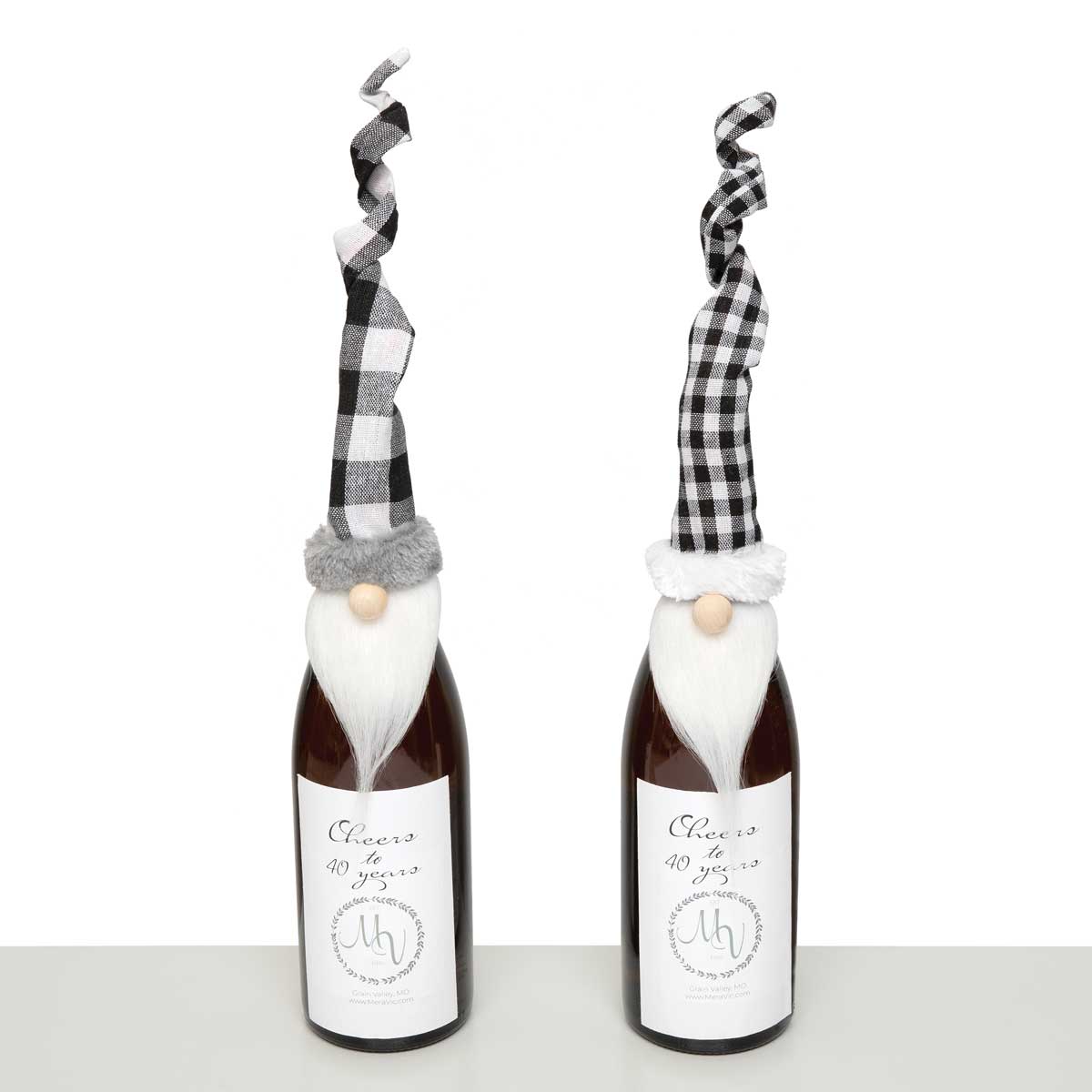 b50 BOTTLE TOPPER 2 ASSORTED BLACK/WHITE 2.5IN X 16IN - Click Image to Close