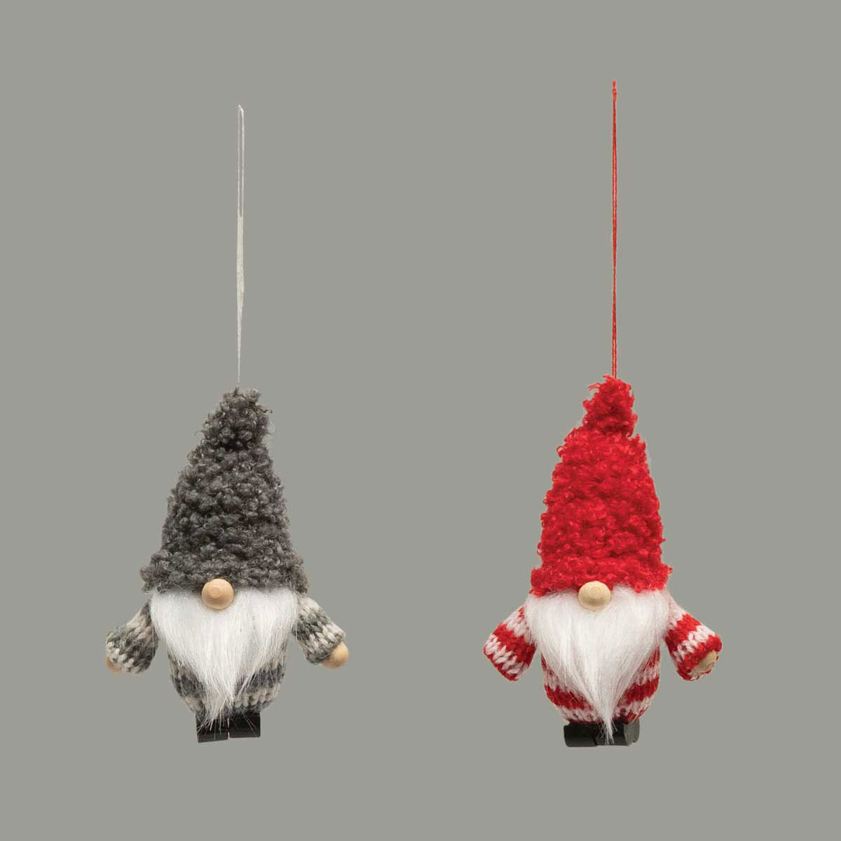 b50 ORNAMENT CHEER GNOME 2ASSORTED 2.5IN X 1.5IN X 3.5IN
