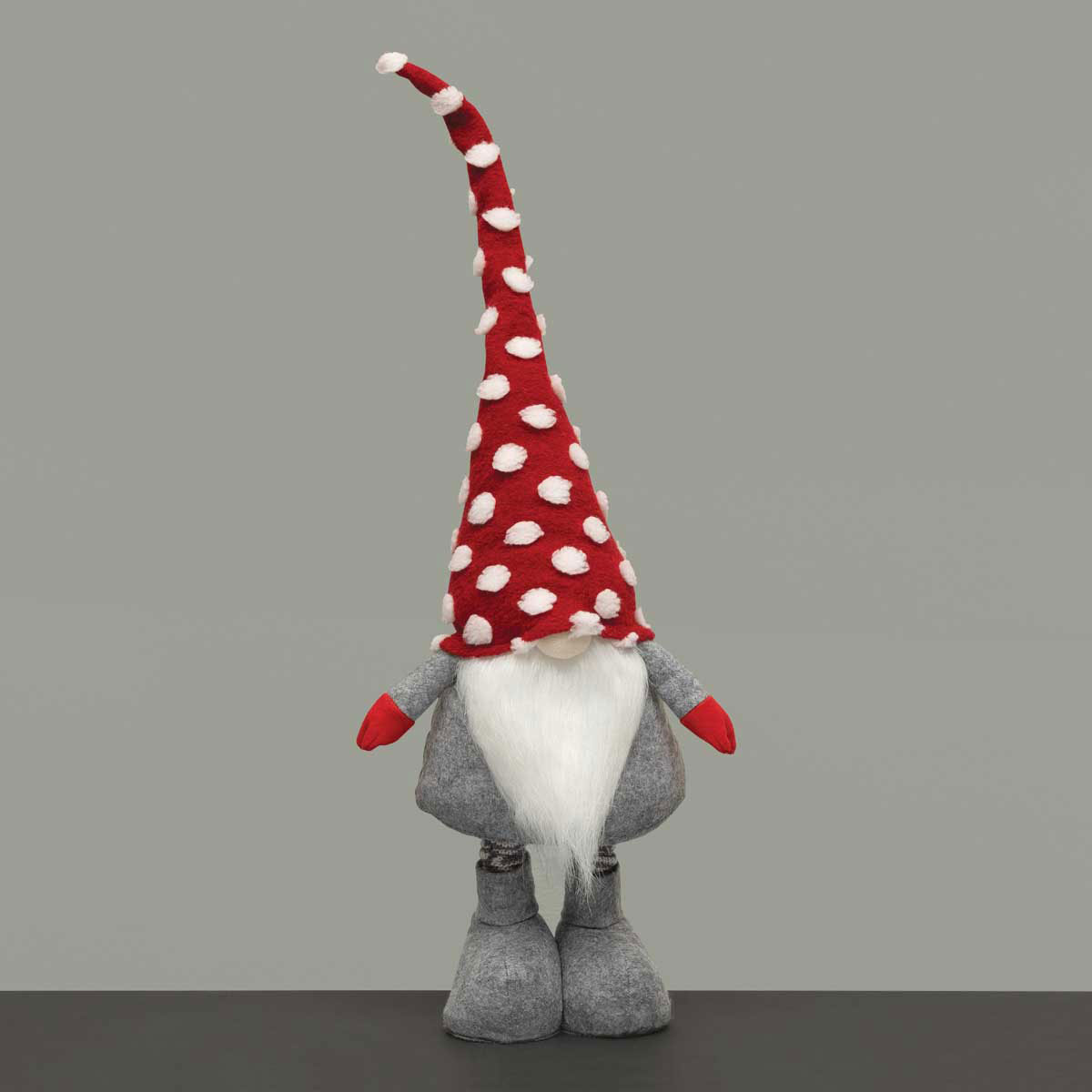 b50 GNOME POLKA-DOT EXPANDABLE 9IN X 5.5IN X 26IN-33IN - Click Image to Close