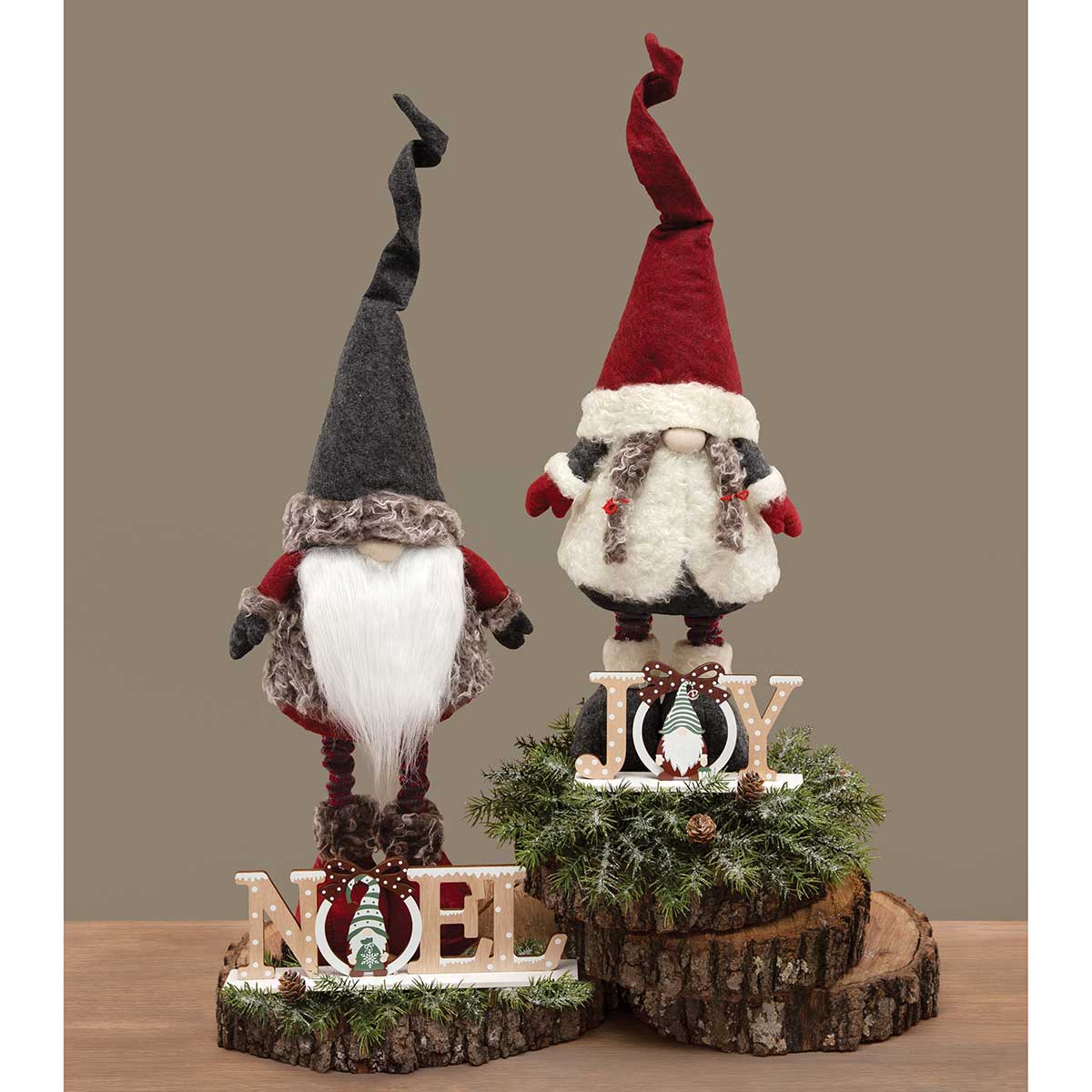 b50 SIT-A-BOUT NOEL GNOME 10.5IN X 1.5IN X 3.75IN WOOD