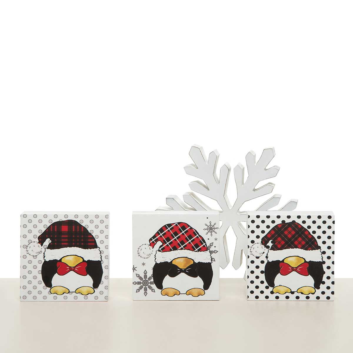 b50 BLOCK PENGUIN 3 ASSORTED SMALL 3IN X .75IN X 3IN - Click Image to Close