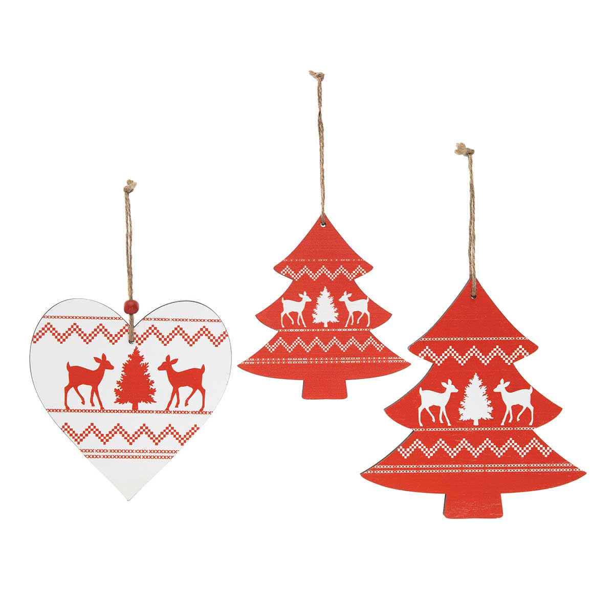 ORNAMENT SWEDISH TREE SMALL 4.25IN X .25IN X 4.75IN WOOD - Click Image to Close