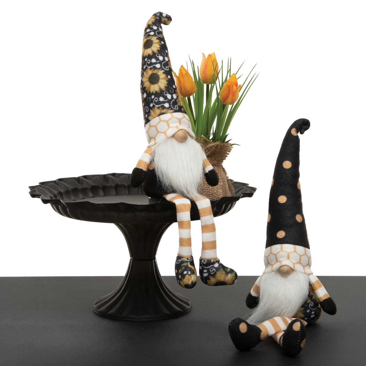 b70 GNOME SUNFLOWER LEGS 2ASSO SMALL 3.5IN X 2.5IN X 16IN - Click Image to Close