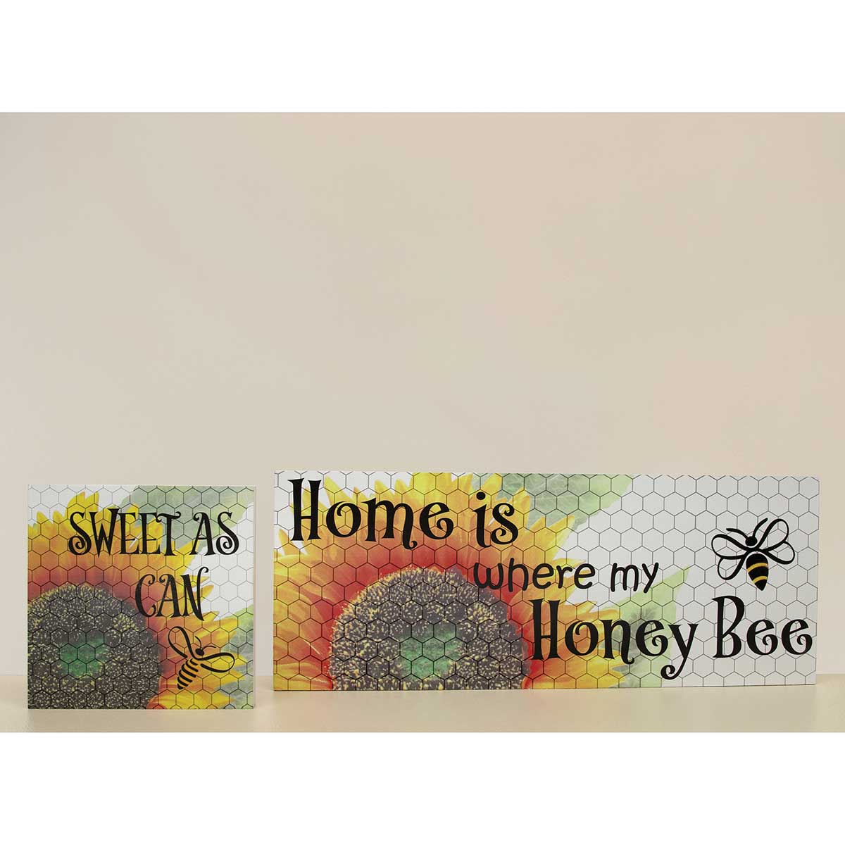 b50 SIGN HOME WHERE MY HONEY BEE 18.25IN X .75IN X 7.5IN