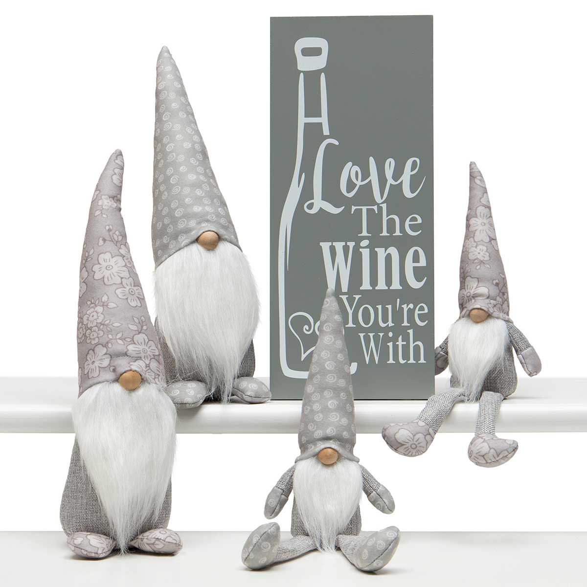 !Love the Wine Wood Sign with Sawtooth Hanger Grey
