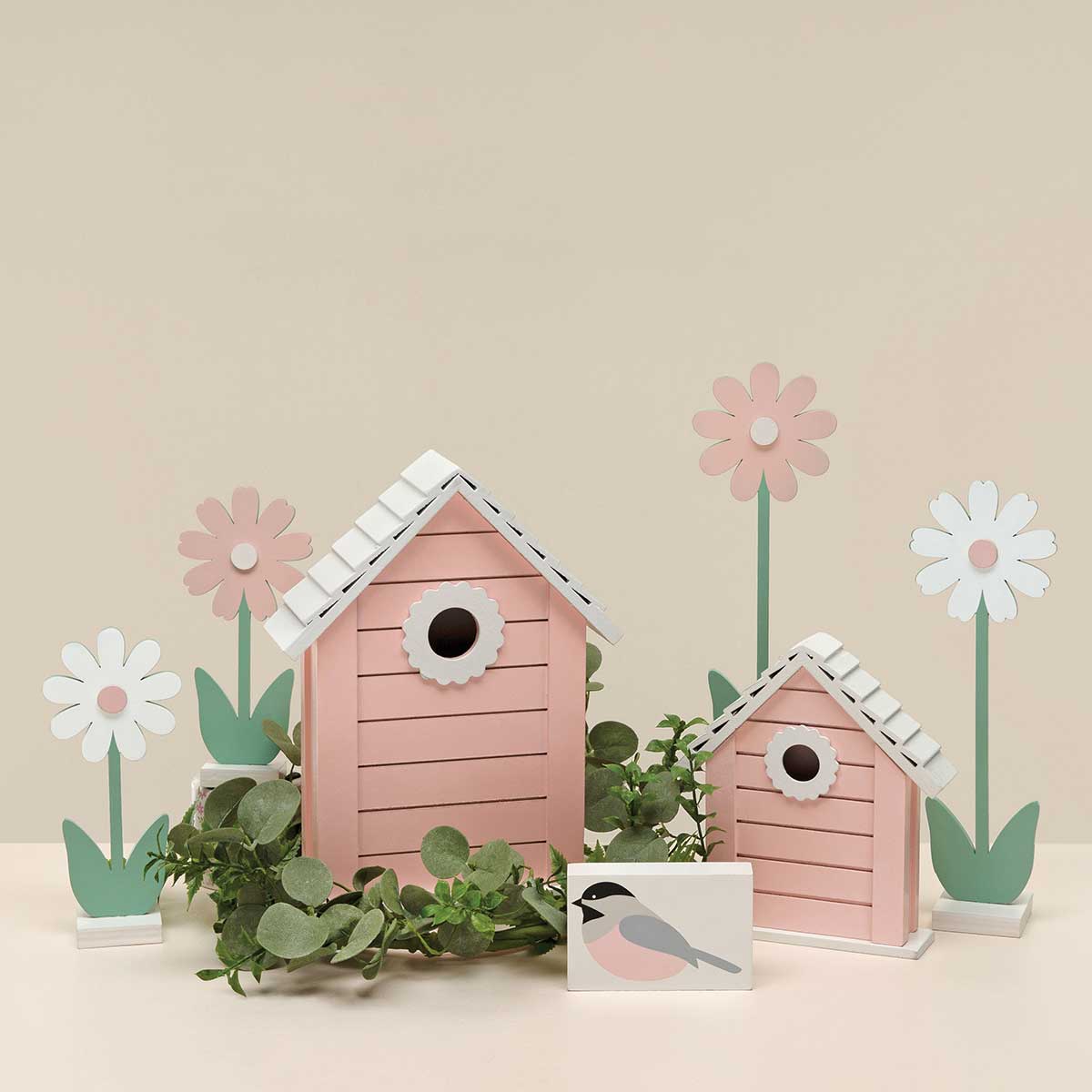 b50 BIRDHOUSE SLAT PINK LARGE 7.75IN X 2.5IN X 10IN WOOD - Click Image to Close