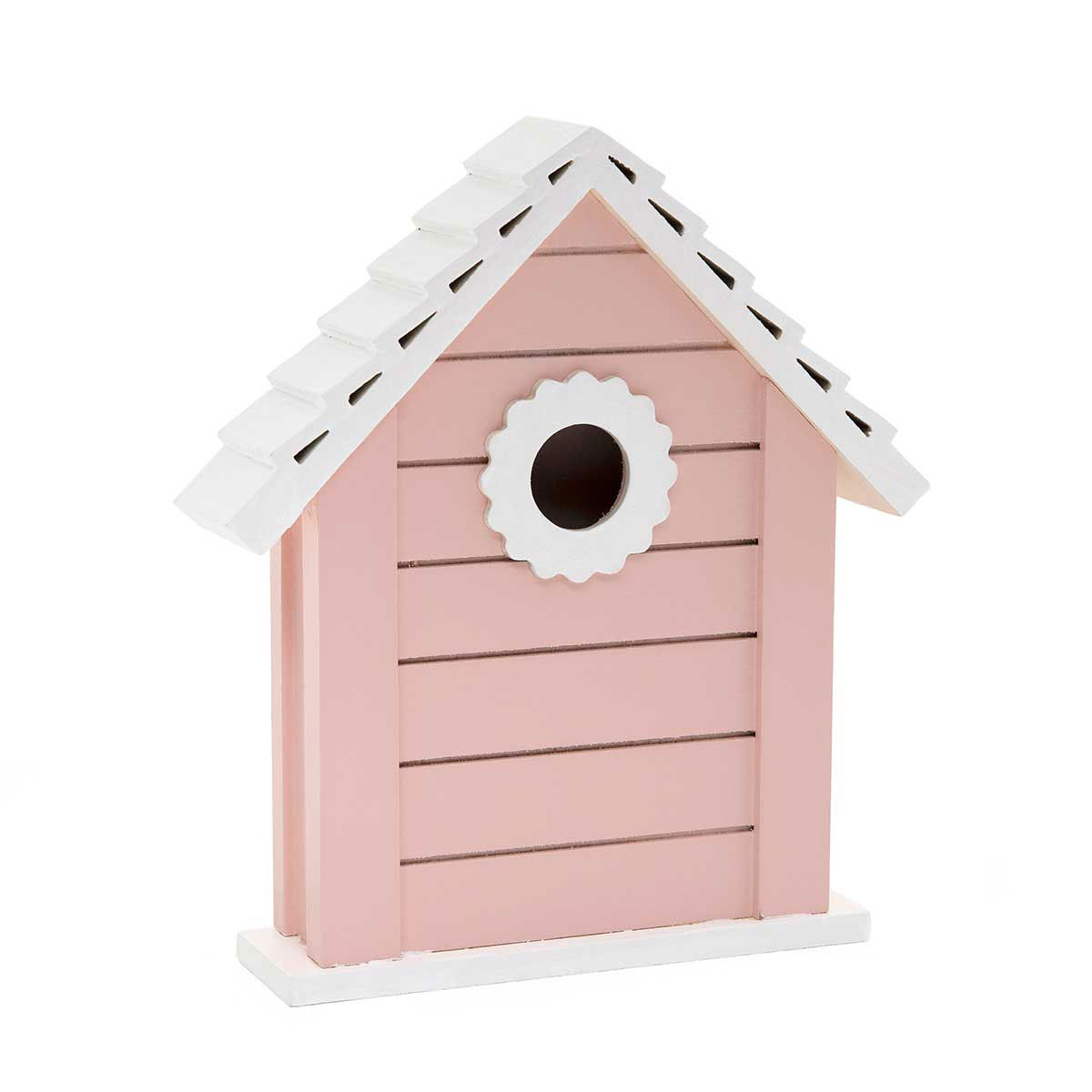 b50 BIRDHOUSE SLAT PINK SMALL 6IN X 1.5IN X 7IN WOOD - Click Image to Close