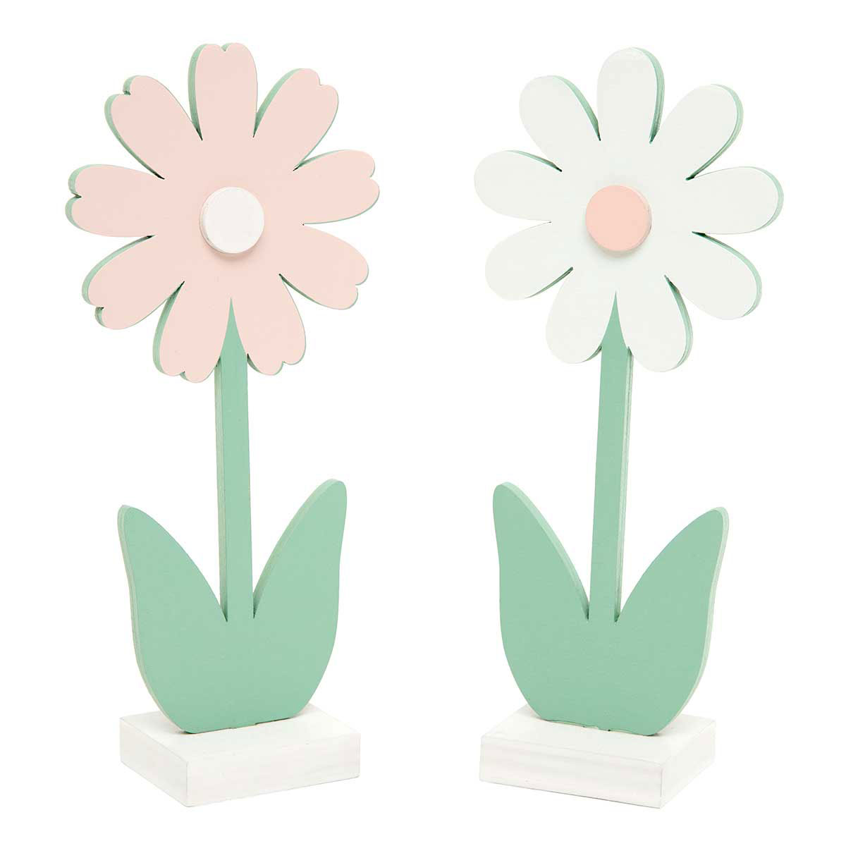 b50 SIT-A-BOUT DAISY 2 ASSORTED SMALL 3IN X 1.5IN X 7IN WOOD - Click Image to Close