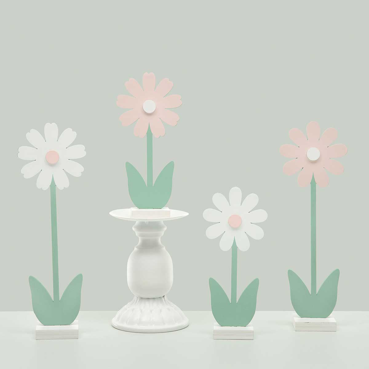b50 SIT-A-BOUT DAISY 2 ASSORTED SMALL 3IN X 1.5IN X 7IN WOOD - Click Image to Close