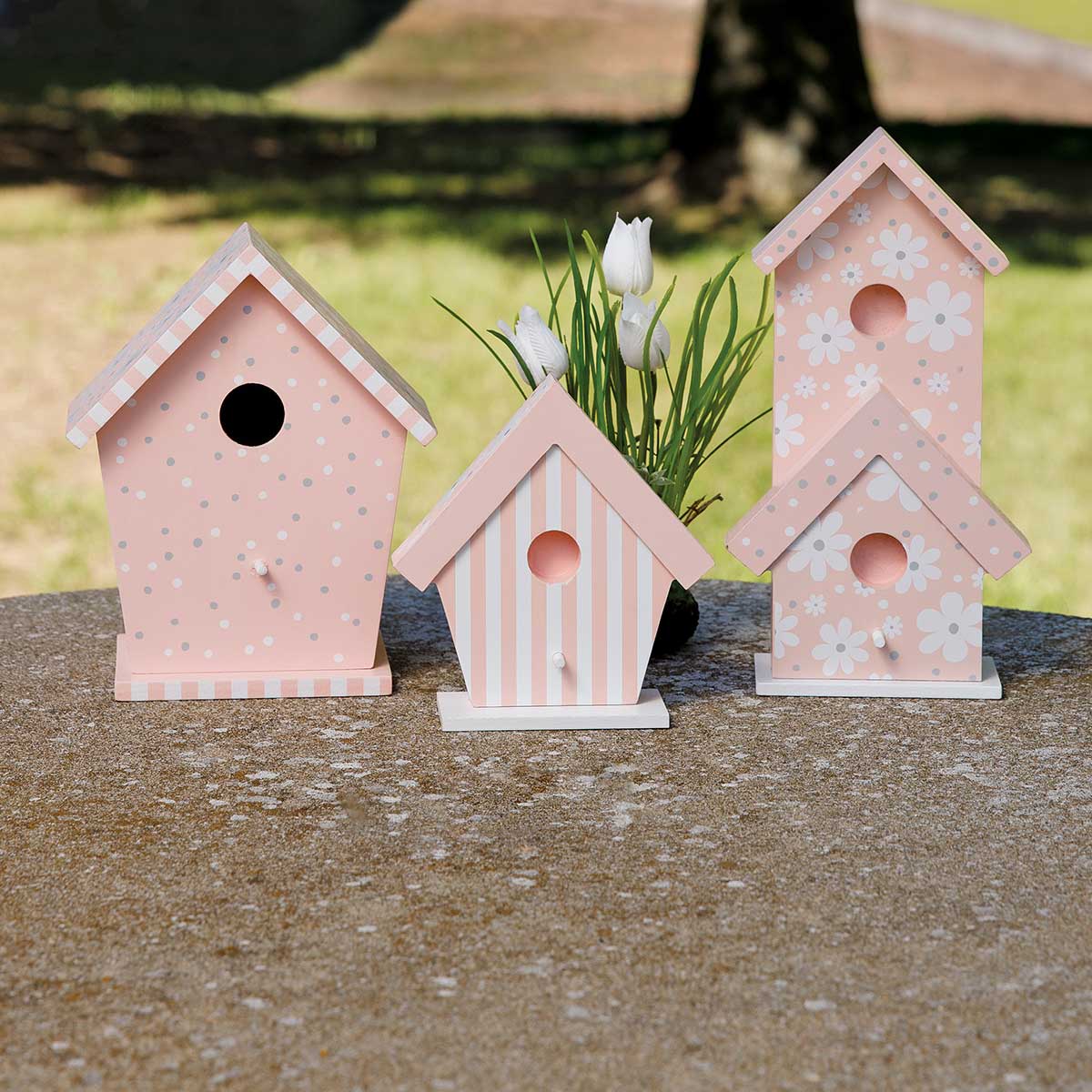 b50 BIRDHOUSE WHOOPSIE STRIPE 5.75IN X 2IN X 6IN WOOD - Click Image to Close