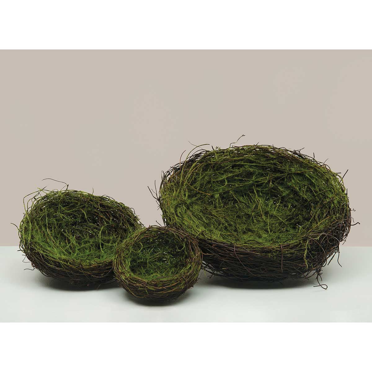TWIG NEST MOSSY LARGE 10IN X 3.5IN TWIG/WOOD