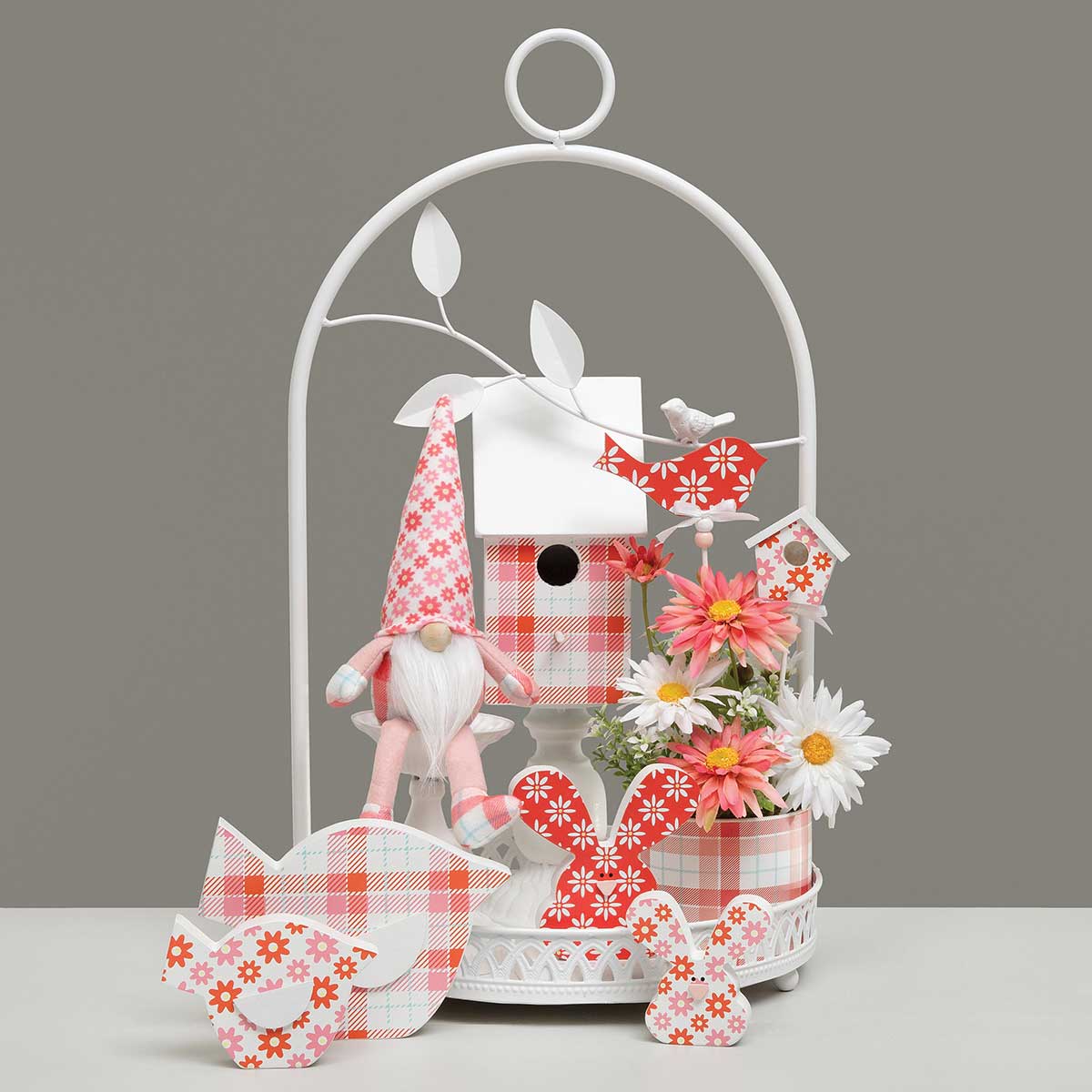 CORAL FAIR WOOD CHICKADEE SIT-A-BOUT CORAL/WHITE