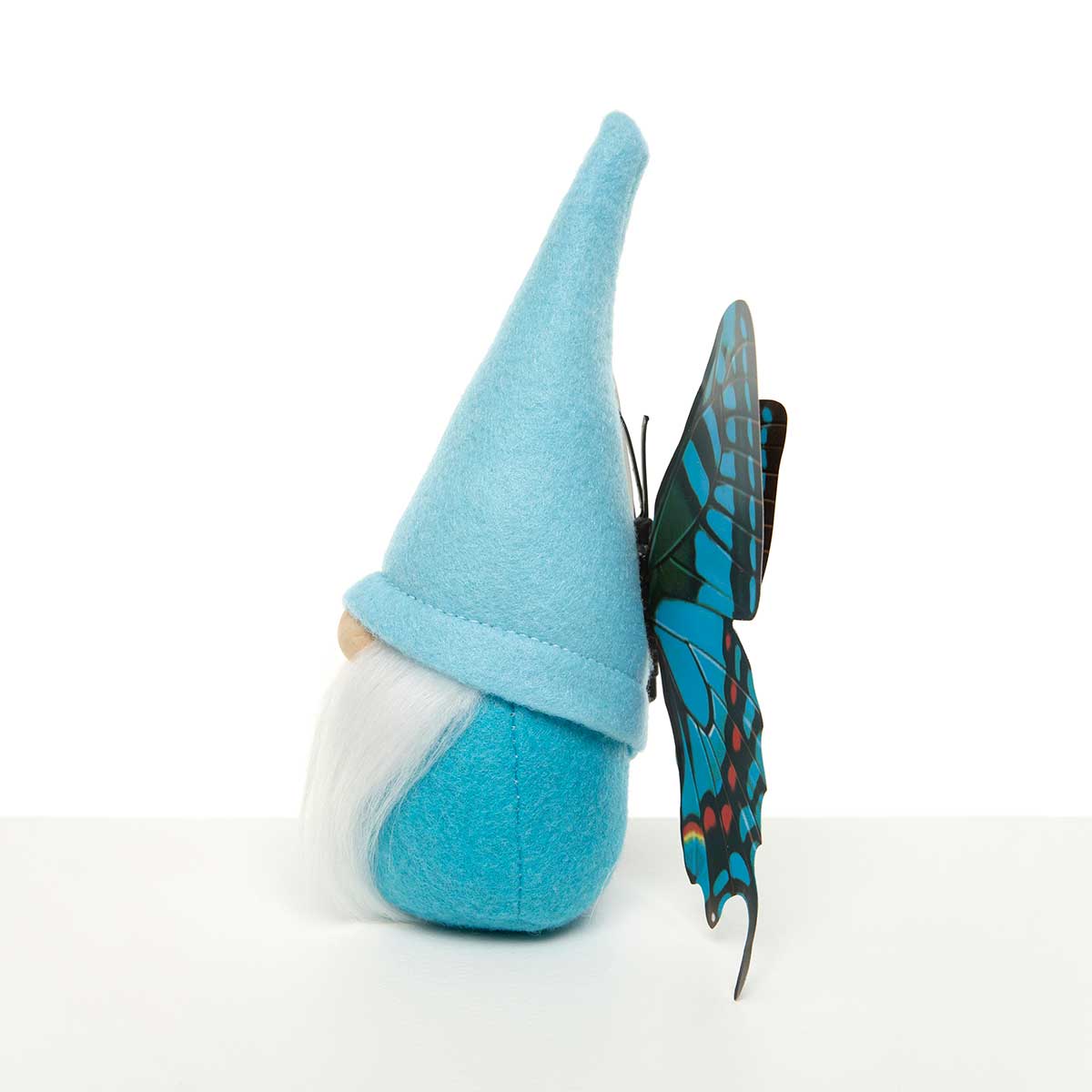 BUTTERFLY GNOME BLUE WITH WINGS SMALL 6"X2.75"X7" - Click Image to Close