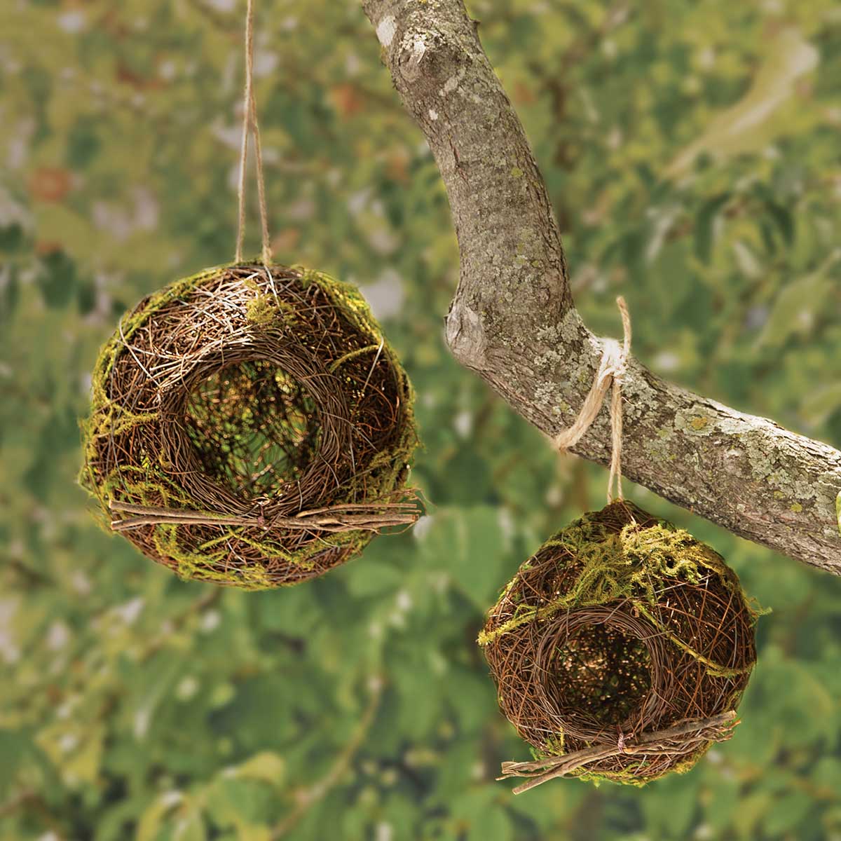 TWIG NEST BALL SMALL 6IN X 5.5IN BROWN/GREEN - Click Image to Close