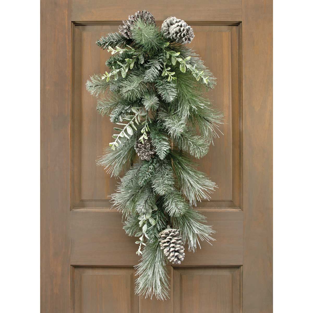 BOUGH SNOW PINE/LAUREL LEAF 16.5IN X 33IN - Click Image to Close