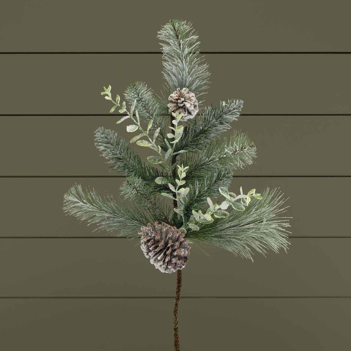 SPRAY SNOW PINE/LAUREL LEAF 16IN X 30IN - Click Image to Close