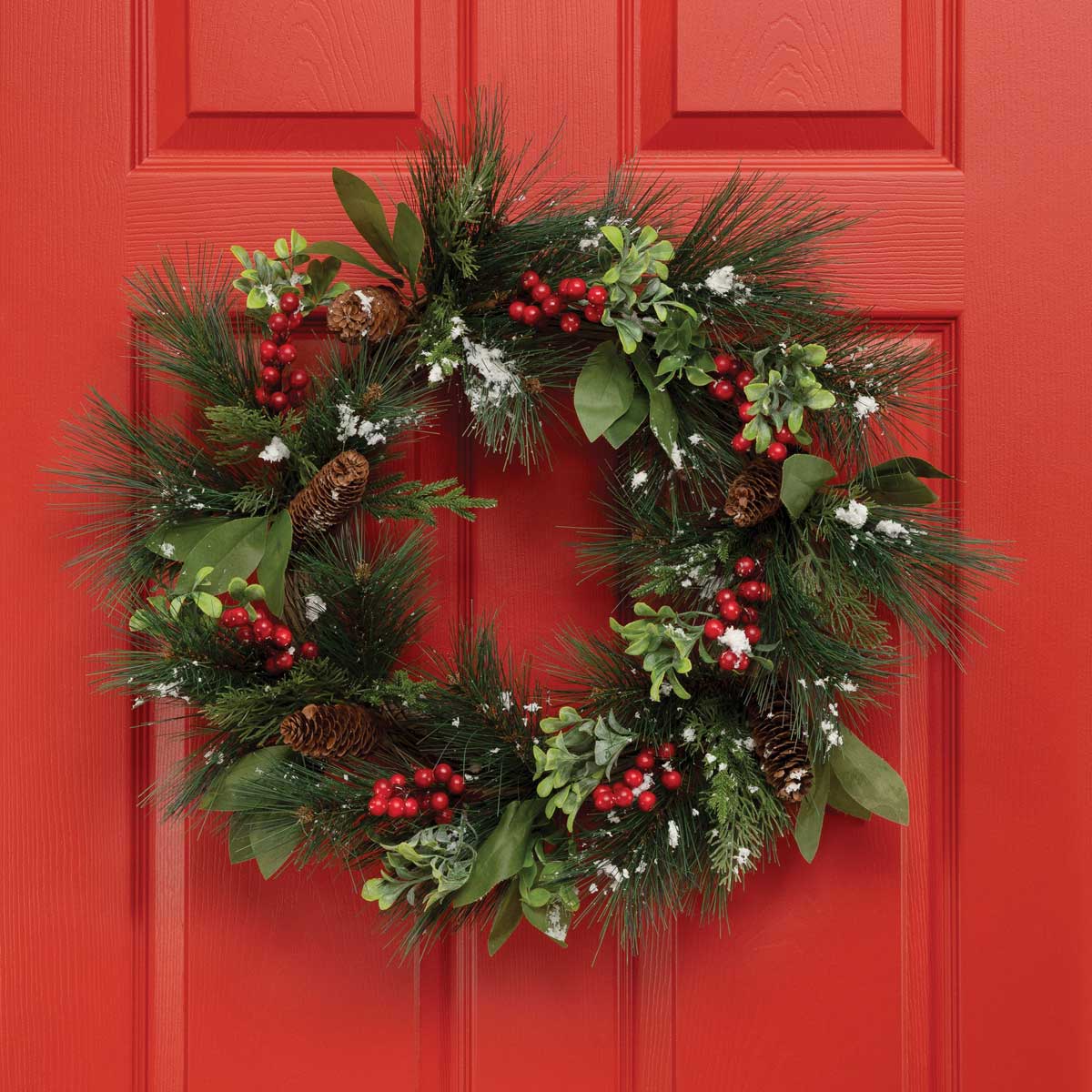 WREATH CHALET CHRISTMAS PINE 22IN - Click Image to Close