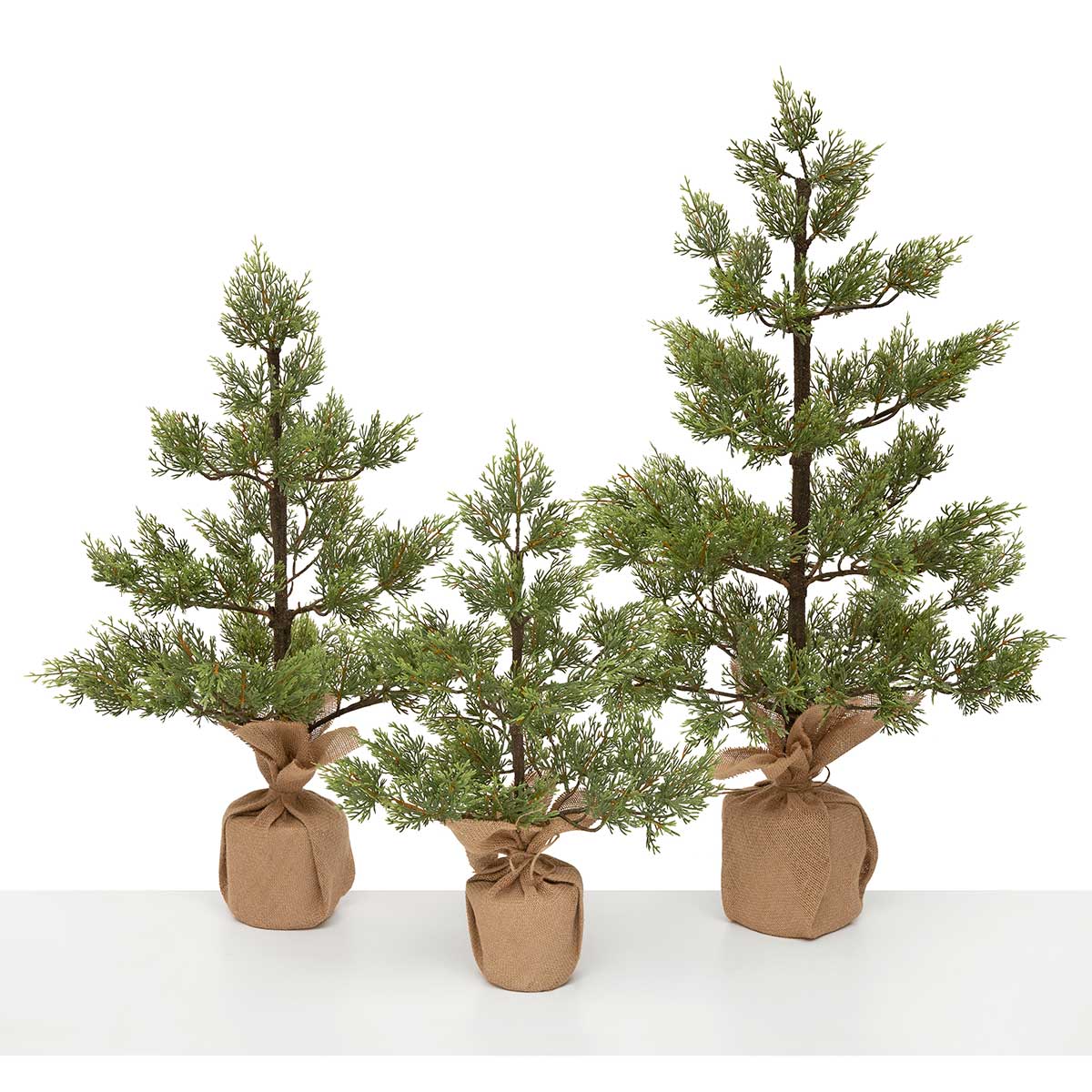 TREE MOUNTAIN CONIFER PINE MED 15IN X 28IN IN BURLAP BASE - Click Image to Close