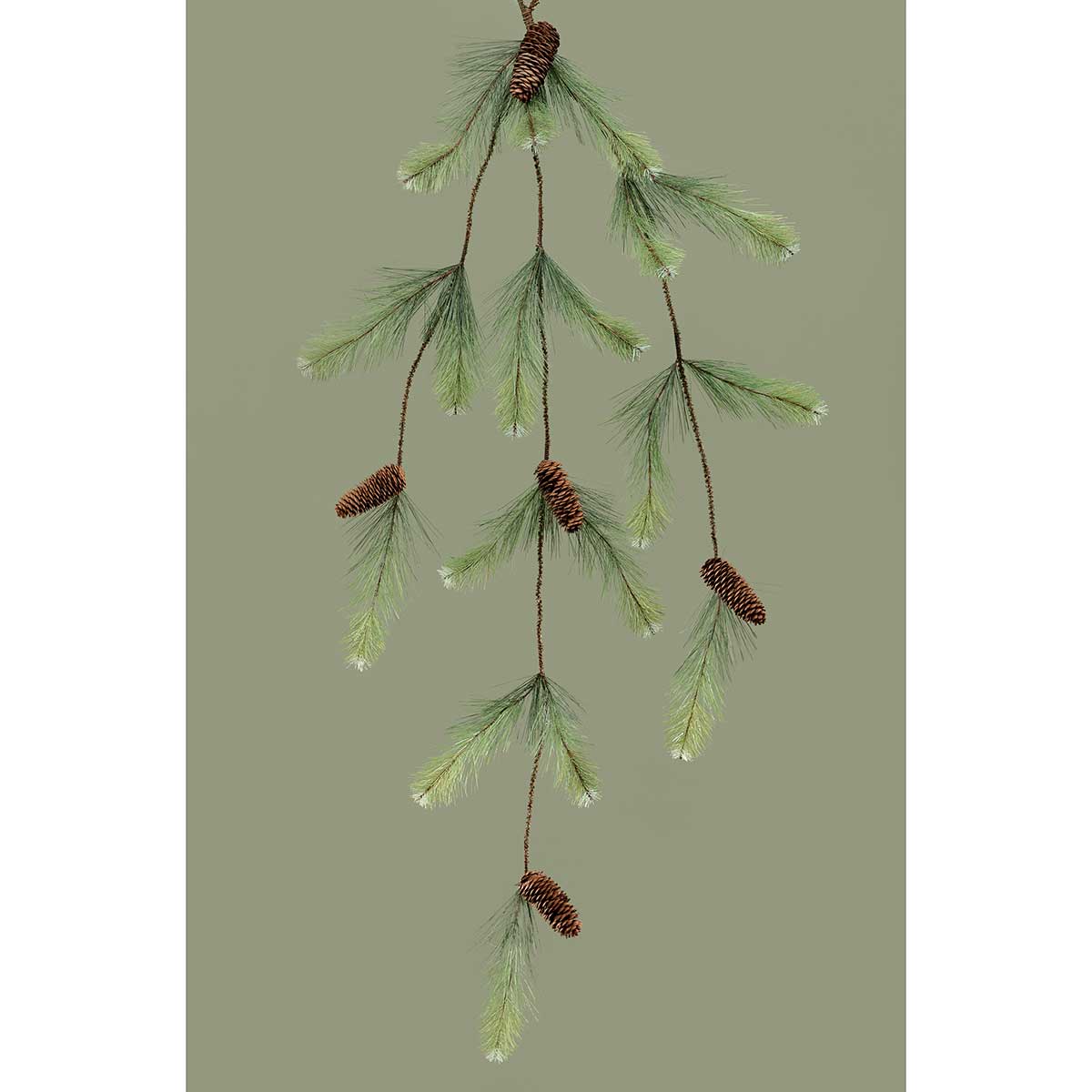 CASCADE ROCKY MOUNTAIN PINE 14IN X 54IN GREEN PVC/PINECONES - Click Image to Close