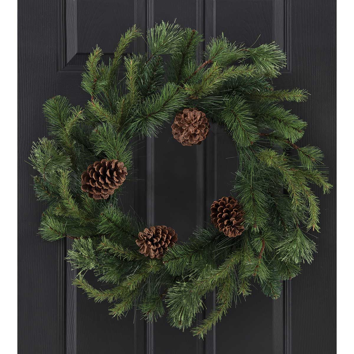 WREATH AUSTRIAN PINE MIX 28IN (INNER RING 13IN) - Click Image to Close